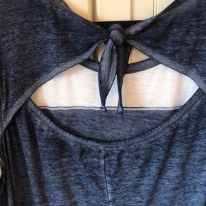 Navy blue and White Maurices top 3X